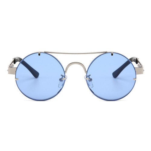 Superhot Eyewear 14461 Anti-UV400 Brand Designer Metal Frame Round Shades Sunglasses