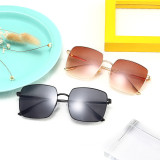 Superhot Eyewear 21833 New Oversized Fashion Women Men Brand Designer Sun glasses Retro Shades Big Square Metal Sunglasses