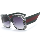 62516 Women Brand Designer Sun glasses Vintage Square Oversized Gradient Shades Fashion Luxury Sunglasses