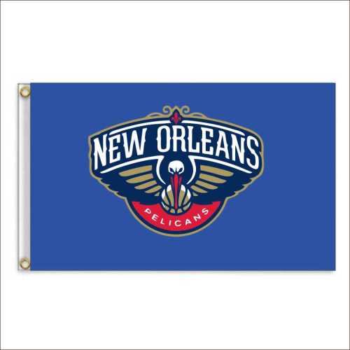 NBA High quality Fast delivery custom 90*150cm Pelicans flag 3*5ft wholesale Pelicans flag