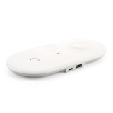 type c usb charger input 2 in 1 qi wireless charger for mobile phone earpods and for iwatch
