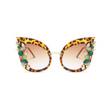 61319 Superhot Eyewear Fashion Women Sun glasses Gem Cat Eye Sunglasses