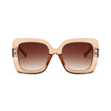 13032 Superhot Eyewear Fashion Women Brand Designer Square Gradient Shades Sunglasses