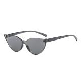 10052 Superthot Eyewear 2018 Fashion Transparent Cat Eye Sunglasses One piece Lens Cateye Candy Sun glasses