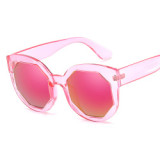19001 Jelly Color Octagonal Sunglasses Big Frame Women Lady Sun glasses Shades UV400 2018 Fashion Women Sunglasses