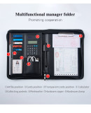 Customized Office Folder Portfolio,a4 PU leather Fashion Portfolio File Folder,Stationery Folder Manufacturers