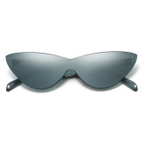 10151 Superthot Eyewear 2018 Thick Transparent Cateye Sun glasses Rimless Fashion Lady Cat Eye Candy Sunglasses