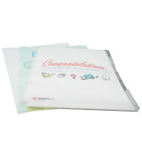 Office stationery customized color PP rubber band pocket document file folder