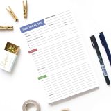 Myway New Style Wholesale Customized Logo Weekly Meal Planning Pad To Do List Notepad