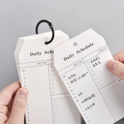 Daily Schedule Pocket Chart Memo Pad Custom To Do List Notepads Schedule Planner Office School Supplies Stationery