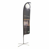 Durable Double Sided Beach Flag wholesale custom no moq Flying Flag with stand