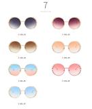 11835 Superhot Eyewear Fashion Round Sun glasses Metal Frame 2018 Fashion Women Peal Sunglasses