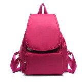 New nylon waterproof shoulder bag Korean version of the simple college wind leisure nylon travel backpack for women