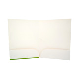 Custom offset printing two-pocket a4 size file folder with business card slot
