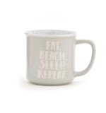 2020 Design customized coffee mug 10oz enamel-like white coffee mug for gift