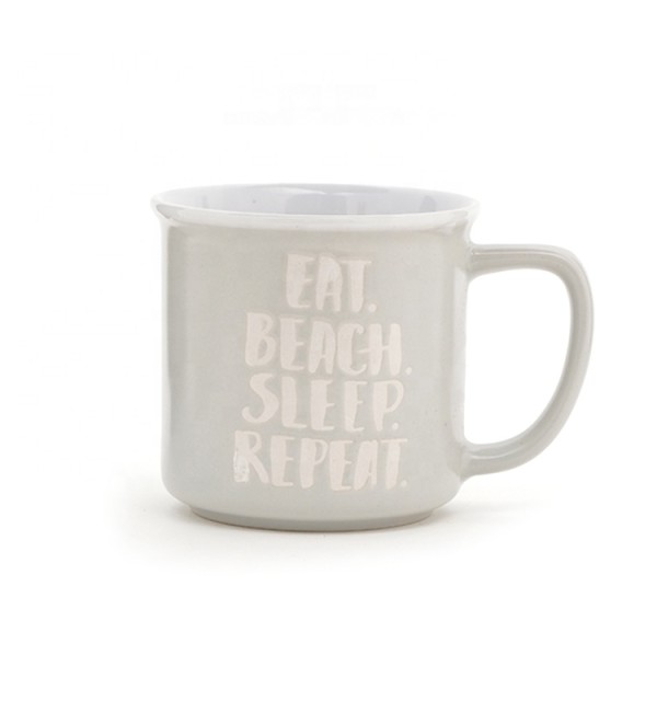 2020 Design customized coffee mug 10oz enamel-like white coffee mug for gift