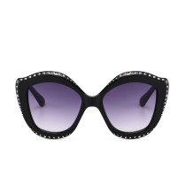 11932 Superhot Eyewear 2019 Fashion Women Brand Designer Sun glasses Big Frame Shades Oversized Rhinestones Cat Eye Sunglasses