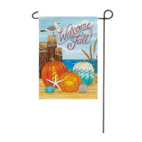 Autumn pumpkin print Thanksgiving garden flag custom double side camping garden banner