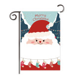 2 pcs order fast delivery 2020 tricot fabric Christmas garden decoration flag banner wholesale