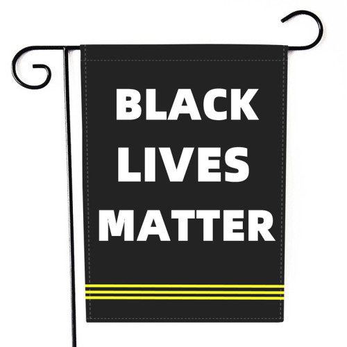 Letter printing custom flag dropshipping Black lives matter garden flag wholesale