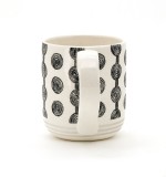 Creative ceramic mug painted geometric pattern for student office coffee making cup of tea