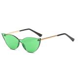 10252 Superhot Eyewear 2018 Fashion Cateye Candy Sun glasses One piece Lens Shades Trending Women Cat Eye Sunglasses