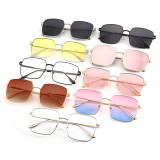 21833 Superhot Eyewear 2019 Fashion Oversized Men Women Shades Sun glasses Square Metal Sunglasses