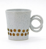 High quality 10oz creative tea coffee water mug cup ceramic with 3d handle