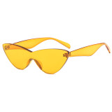 10151 Superthot Eyewear 2018 Thick Transparent Cateye Sun glasses Rimless Fashion Lady Cat Eye Candy Sunglasses