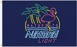 Popular custom Naturdays Natural light banner beer flags polyester outdoor decoration 3x5ft flag