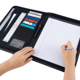 Wholesale Executive PU Leather School Briefcase Conference Folder Zip