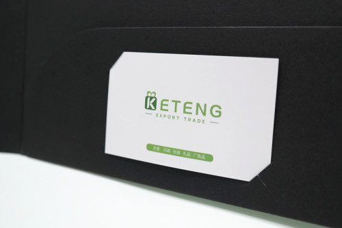 Custom a3 paper file folder with business card slot
