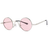 63316 Superhot Eyewear 2018 Small Black Round Metal Sun glasses Unisex Men Women Retro Vintage Sunglasses