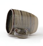 Brown colored ceramic mug vintage mugs with custom