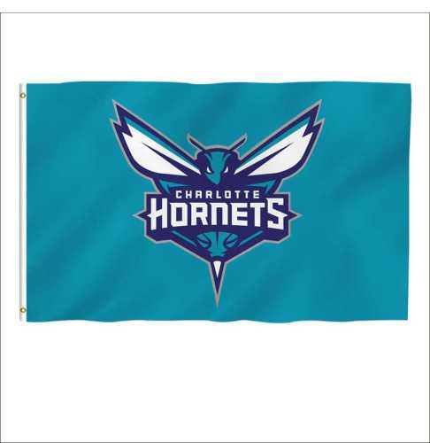 3*5ft wholesale NBA Charlotte hornets customizable flag and banner