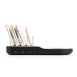 qi wireless charger with type c usb charger 4 USB charging dock stationfor mobile phone
