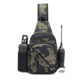 Wholesale Fashion Hiking Travel Army Military Camouflage Tactical Chest Bag Cross Body Single Shoulder Bag With Bottle Pocket