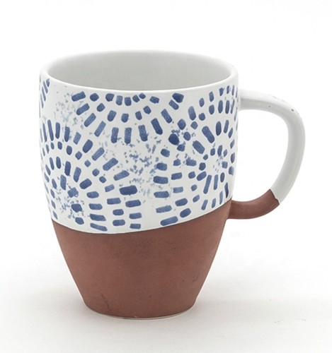 New arrived 10oz blue white water mugs set ceramic tea durable mug coffee