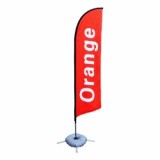 Custom Polyester Beach Feather Banner Advertising Sign Flags with flag stand