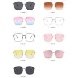 21833 Superhot Eyewear 2019 Fashion Oversized Men Women Shades Sun glasses Square Metal Sunglasses