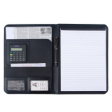 Modern Custom A4 Sized Leather pad Hardcover Portfolio Box with Notepad