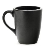 Custom logo plain black glazed color reusable ceramic coffee mug