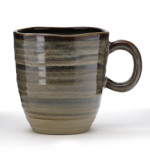Brown colored ceramic mug vintage mugs with custom