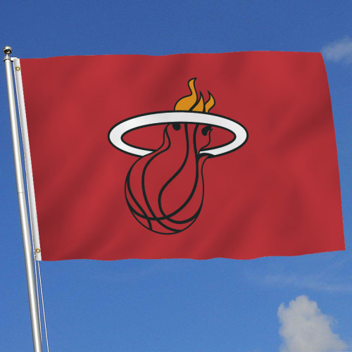 3*5ft wholesale NBA Miami heat customizable flag and banner