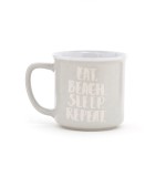 2020 Design customized coffee mug 10oz enamel-like white coffee mug for gift