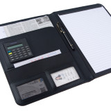 Modern Custom A4 Sized Leather pad Hardcover Portfolio Box with Notepad