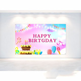 OEM custom happy Birthday Banners evening party decoration Holiday flag