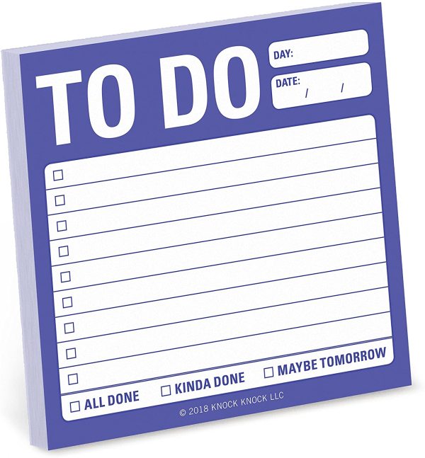 Myway to do list sticky notes memo pads