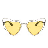 21433 Superhot Eyewear Fashion Metal Women Sun glasses 2019 New Trending Heart Sunglasses