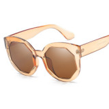 19001 Jelly Color Octagonal Sunglasses Big Frame Women Lady Sun glasses Shades UV400 2018 Fashion Women Sunglasses